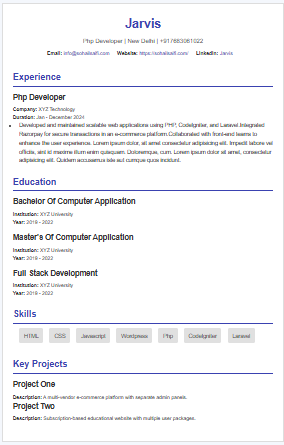 Sohail Saifi - Web Developer